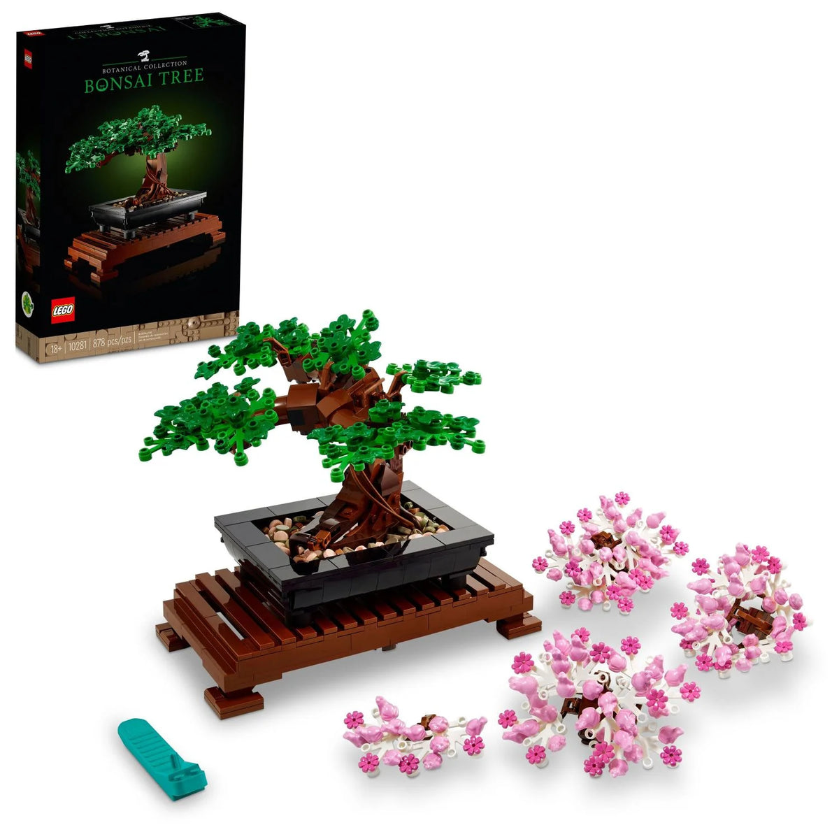 Bonsai Tree Building Set with Cherry Blossom Flowers P137229