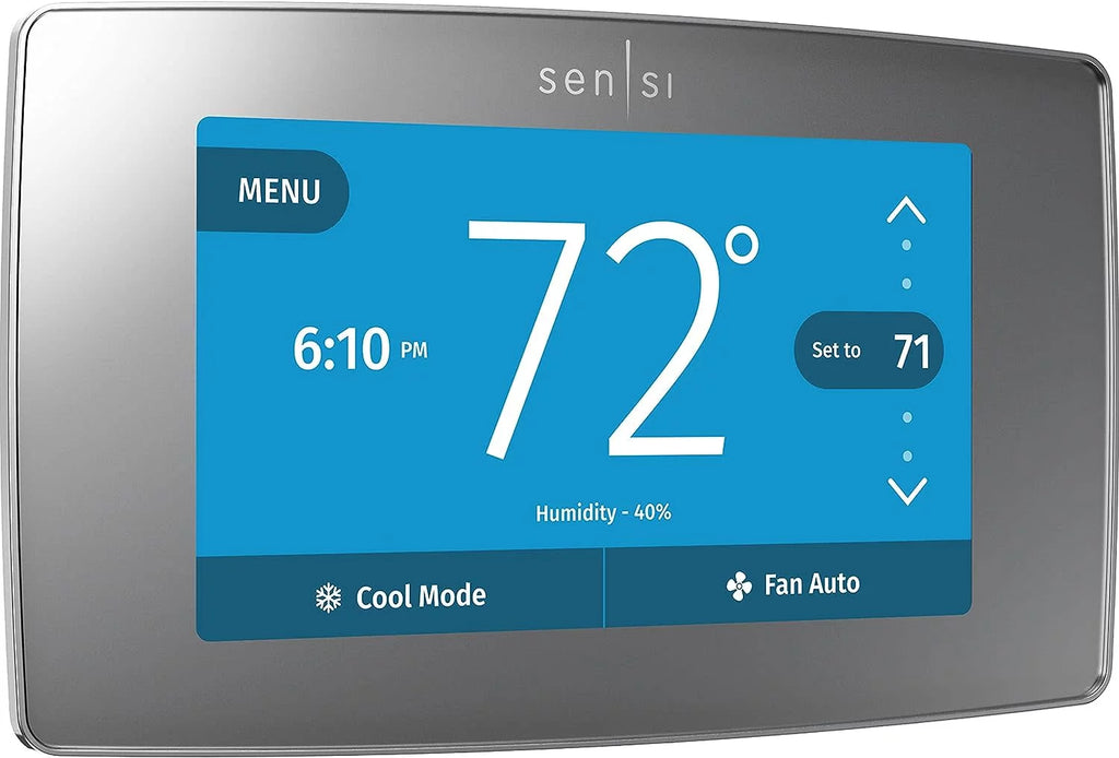 Black Smart Programmable Wi-Fi Thermostat D9286
