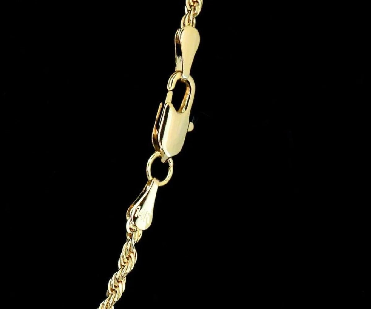 14K Bonded Gold Chain with Cross Pendant Necklace with Gift Box/Bag M93790