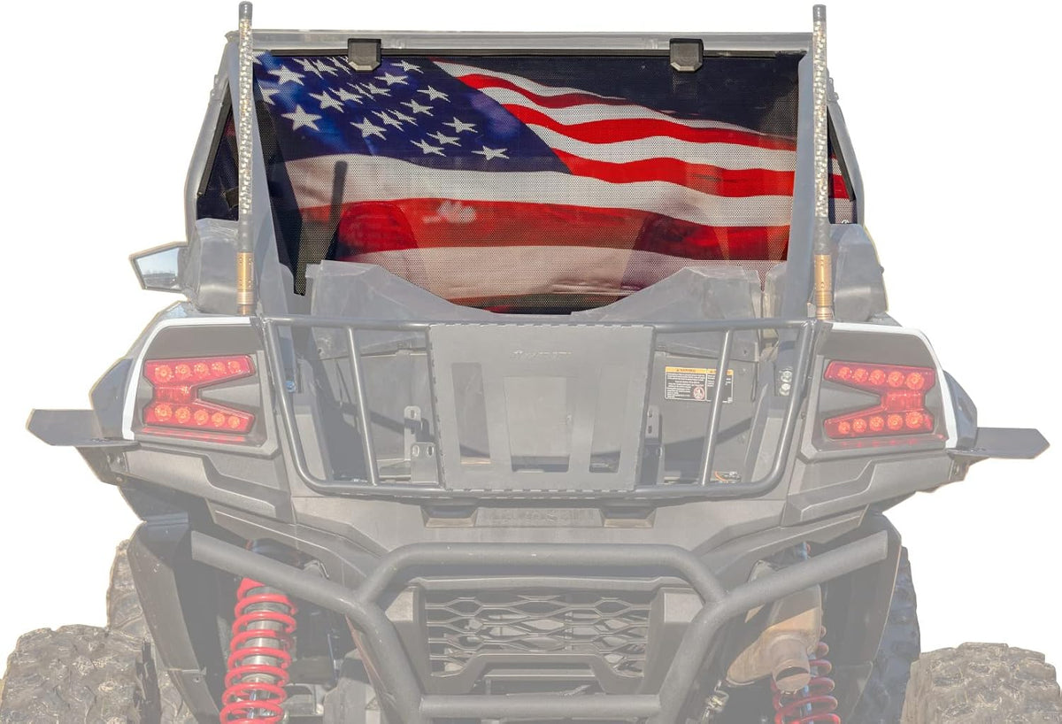 Rear Windshield 1/4 Thick Polycarbonate Lightly Tinted G744