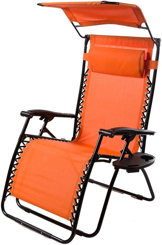 Outdoor Zero Gravity Chair with Canopy Q52877