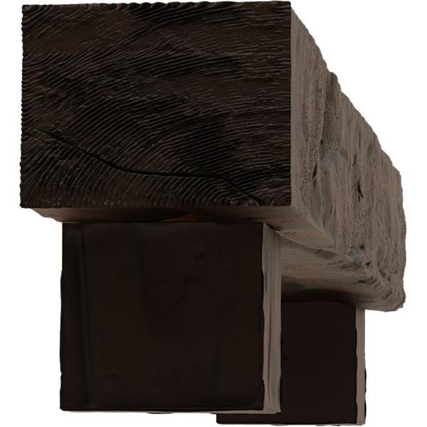 Riverwood Faux Wood Fireplace Mantel Kit with Alamo Corbels, Premium Hickory F20114