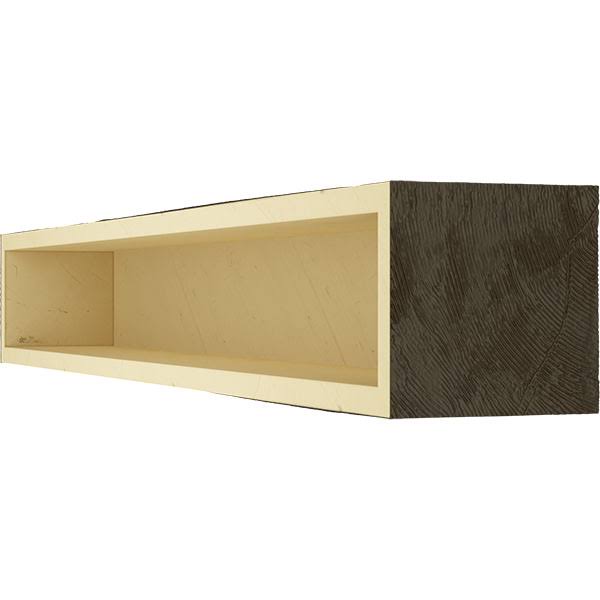 Rough Sawn Faux Wood Fireplace Mantel A416675