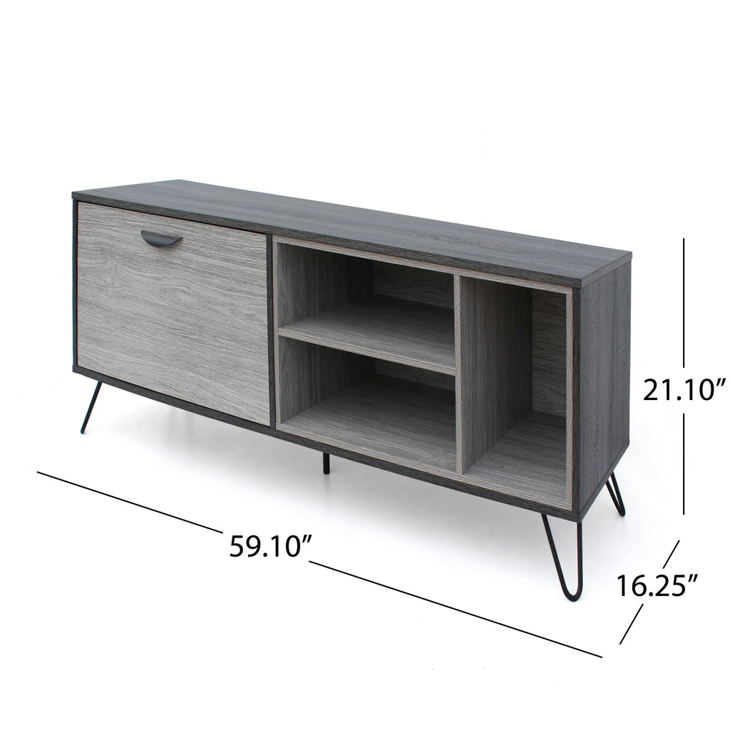 65" Two Toned Faux Wood TV Stand G956
