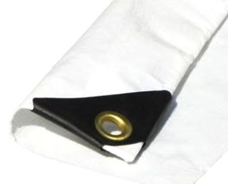 12 x 36 White 12 Mil 3 Ply Coated Reinforced Tarp M311791