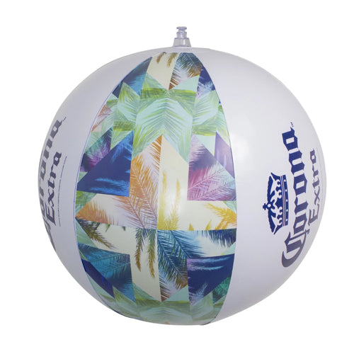 20" Tropical Blue and Green Inflatable Beach Ball O773049