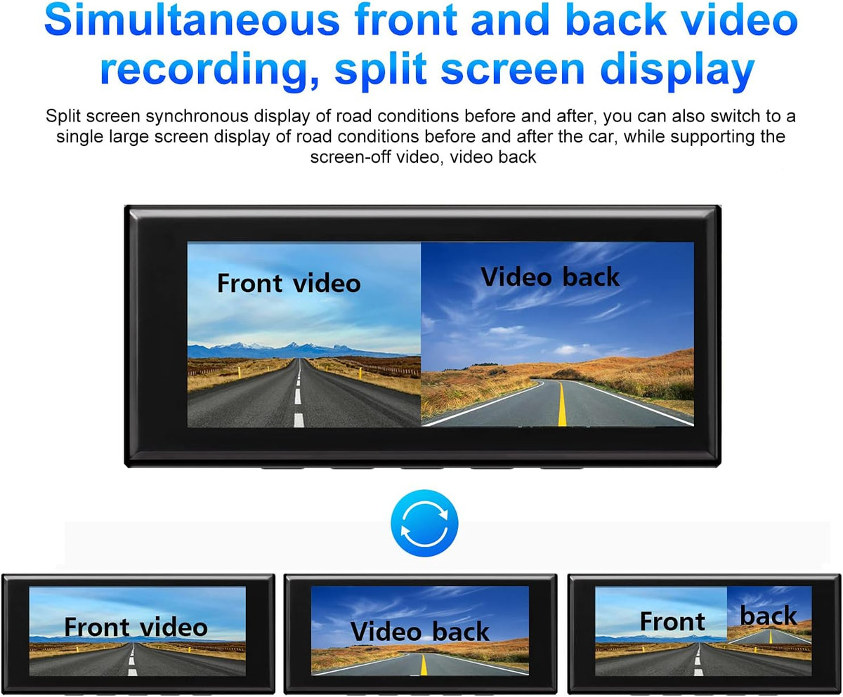 Dash Cam Front and Rear 2K Dual Dash Cam with 3.16 IPS Touchscreen L23363