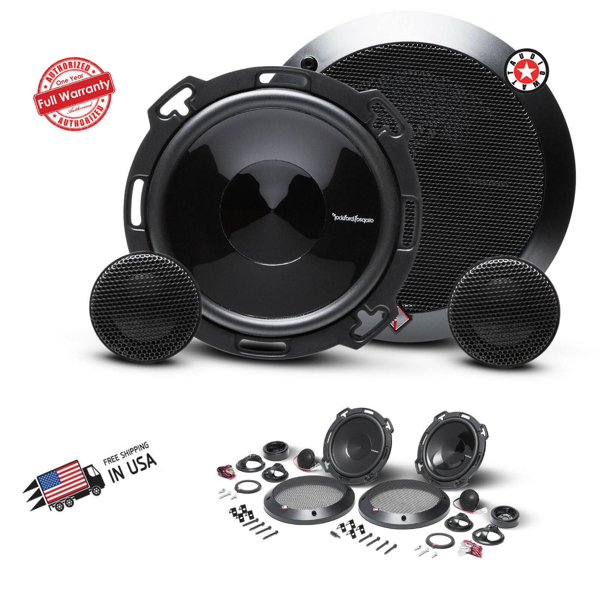 6-Inch 2-Way Component Speaker System C71608