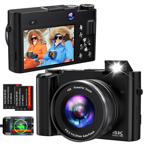 4K 64MP Compact Digital Camera with 16X Zoom N815554