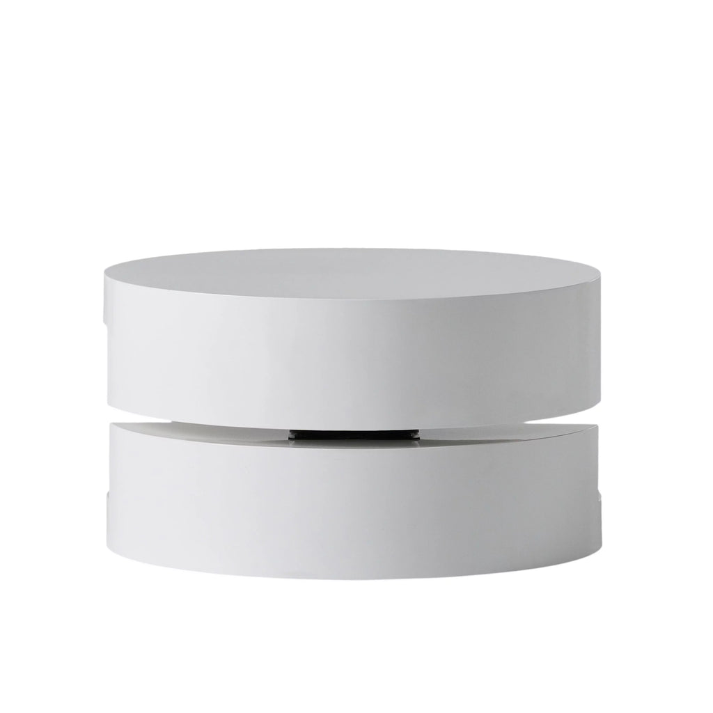 Glossy White Rotatable Coffee Table X244