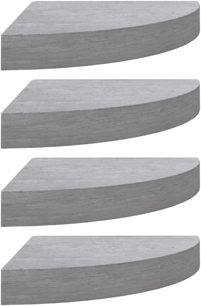 4 pcs MDF Corner Wall Shelves 13.8" x 13.8" x 1.5" M281
