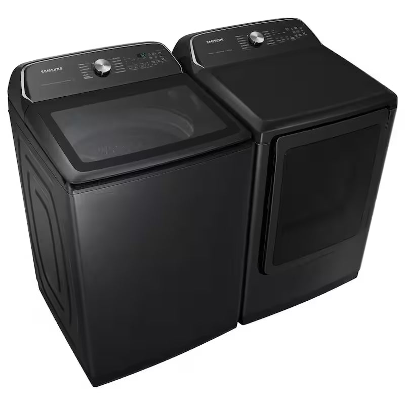 7.4 cu. ft. Vented Smart Front Load Gas Dryer with Steam Sanitize+ in Brushed Black L58409