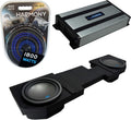 Dual 12" Loaded Sub Box Enclosure with Amplifier and 4 Gauge Amp Install Kit R212621