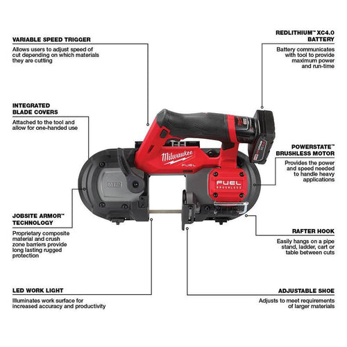 12V Cordless Compact Band Saw and Rotary Tool Kit W8555