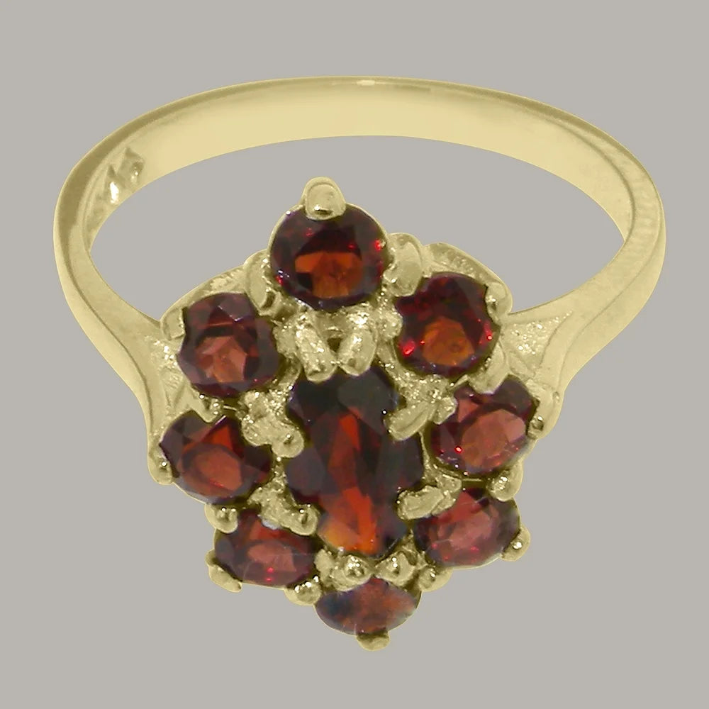 9k Yellow Gold Garnet Statement Ring G200508