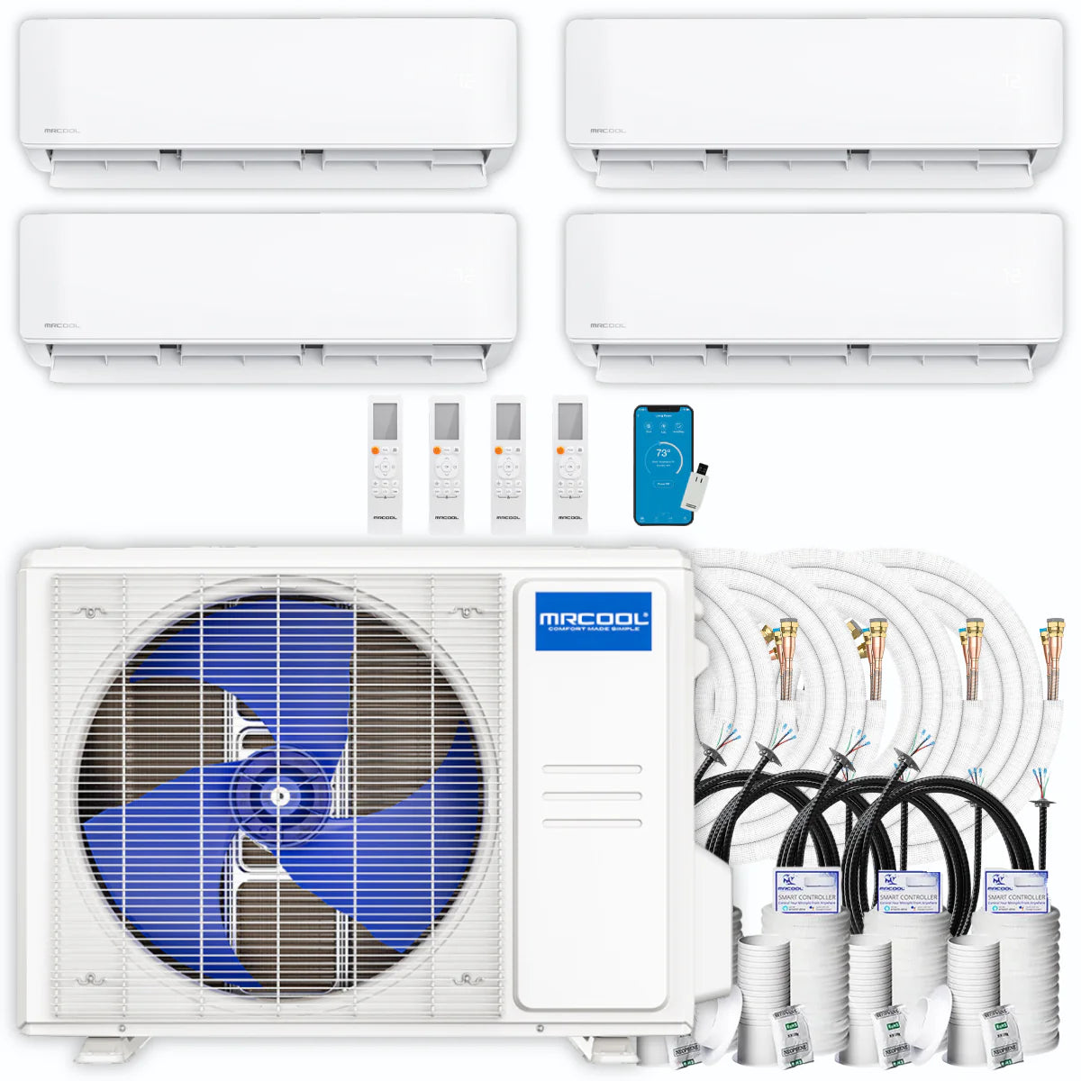 42,000 BTU 4 Zone Ductless Air Conditioner and Heat Pump B965