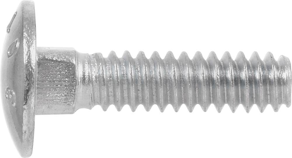 1/4-in x 5-in Zinc-Plated Coarse Thread Carriage Bolt I554
