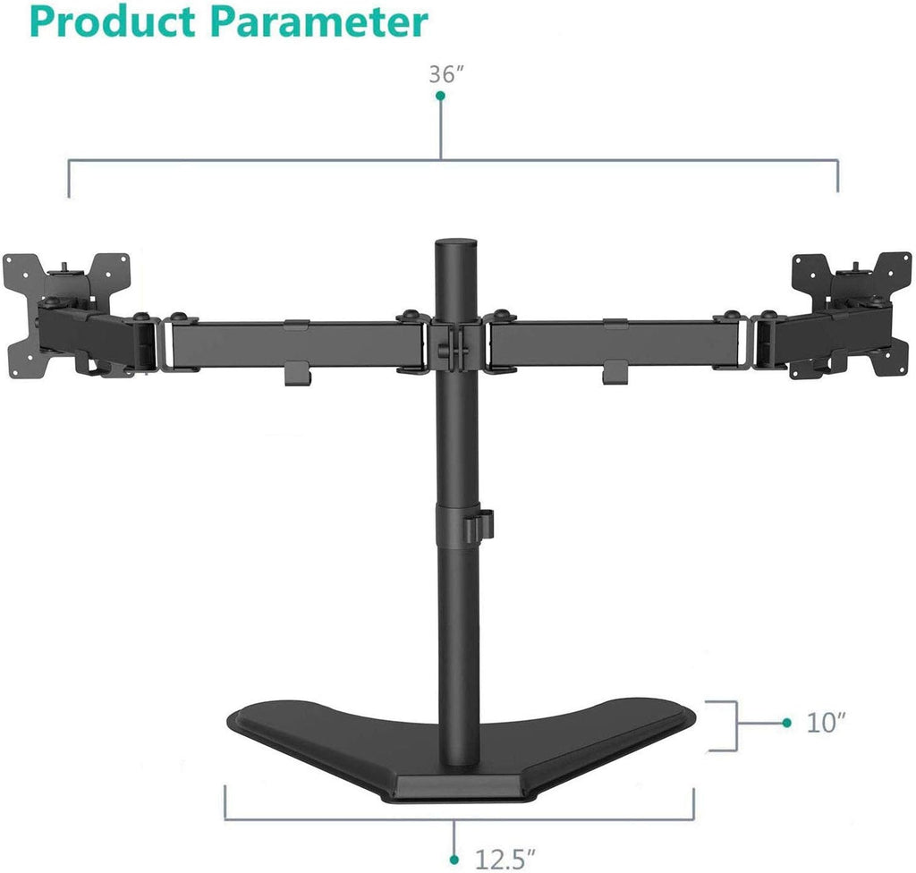 Dual LCD Monitor Desk Mount, Black S66718