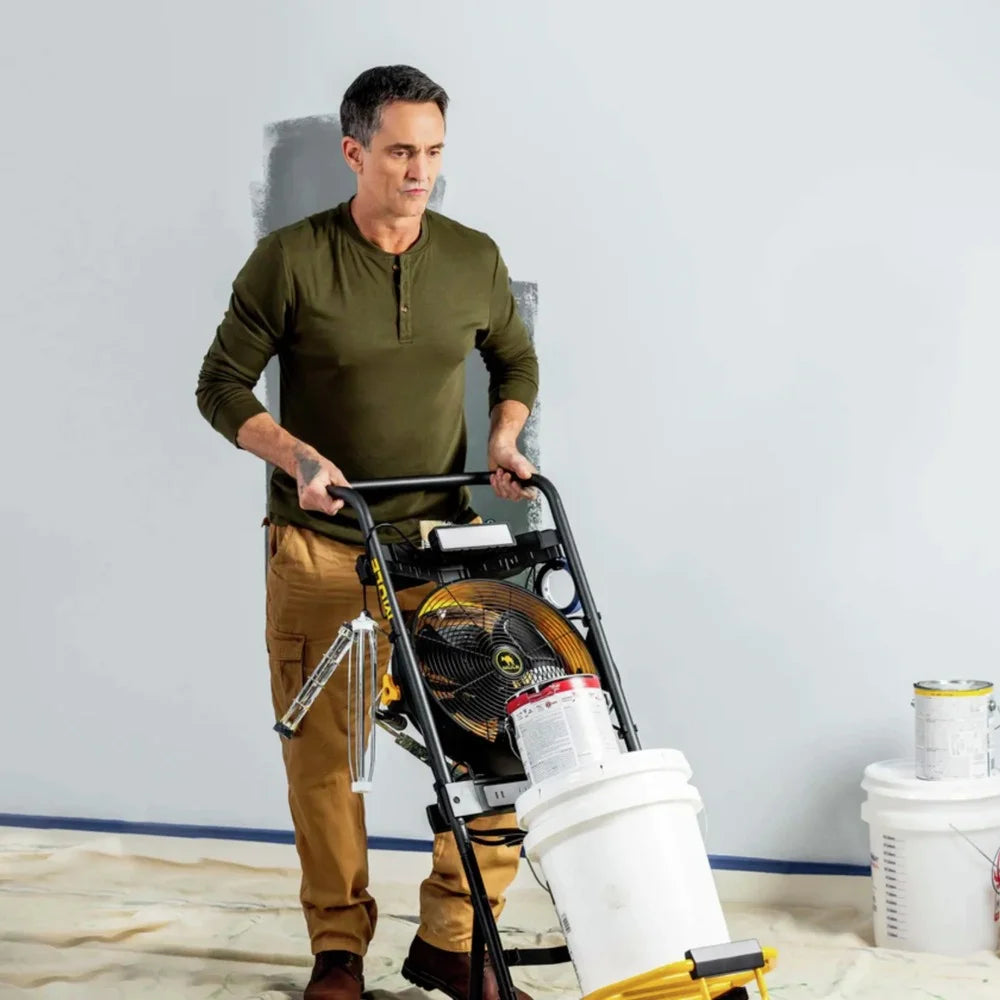 Hand Truck 5-in-1 Mobile Workshop with Integrated 3-Speed Fan and LED Light W5944
