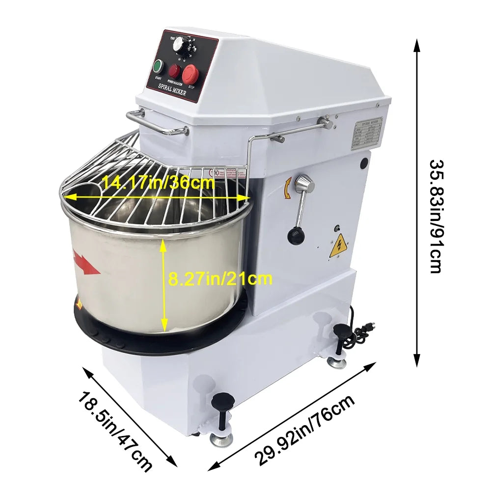 20L Dough Mixer with Detachable Bucket X347