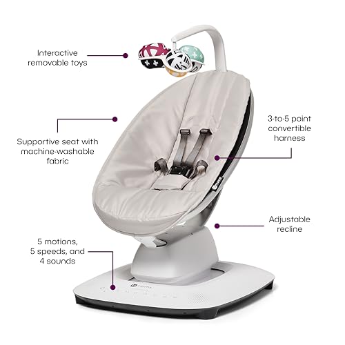 Grey Baby Swing with Bluetooth O2761