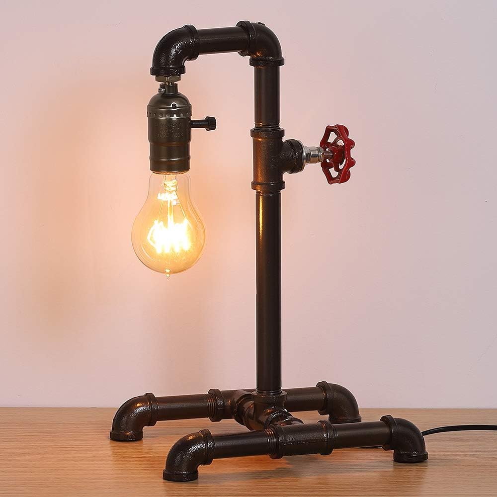 Retro Industrial Rustic Bronze Metal Table Lamp Z619