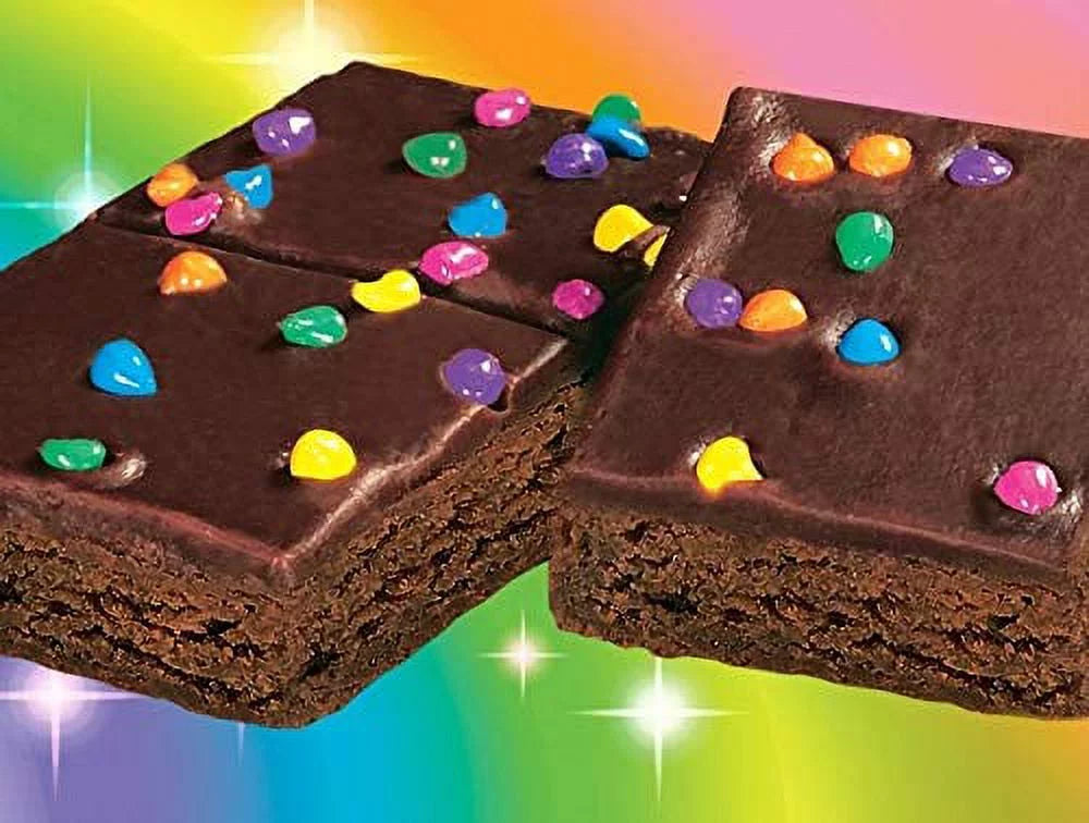 4 Big Pack Boxes Individually Wrapped Brownies with Chocolate Chip Candy U43906
