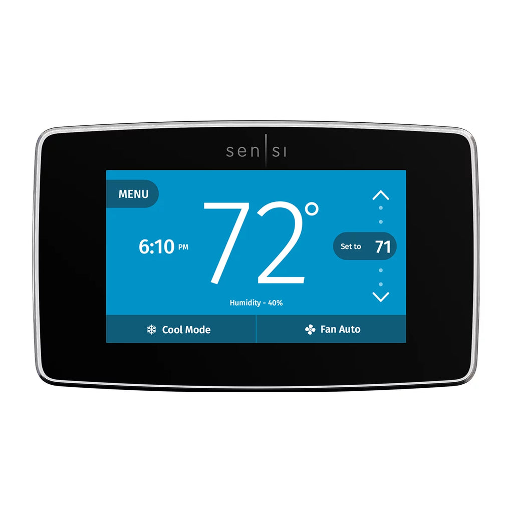 Black Smart Programmable Wi-Fi Thermostat D9286