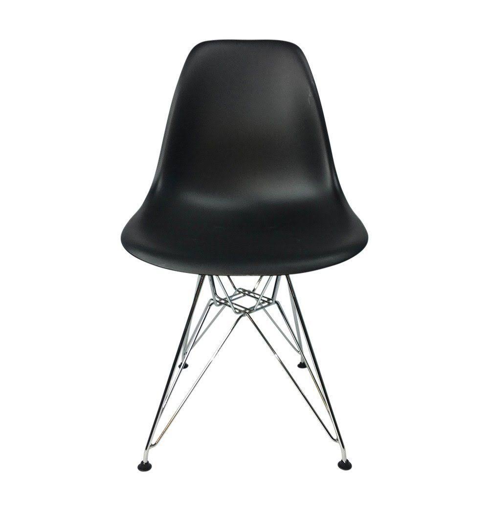 Dark Pink PP Eiffel Chair with Metal Legs E559975