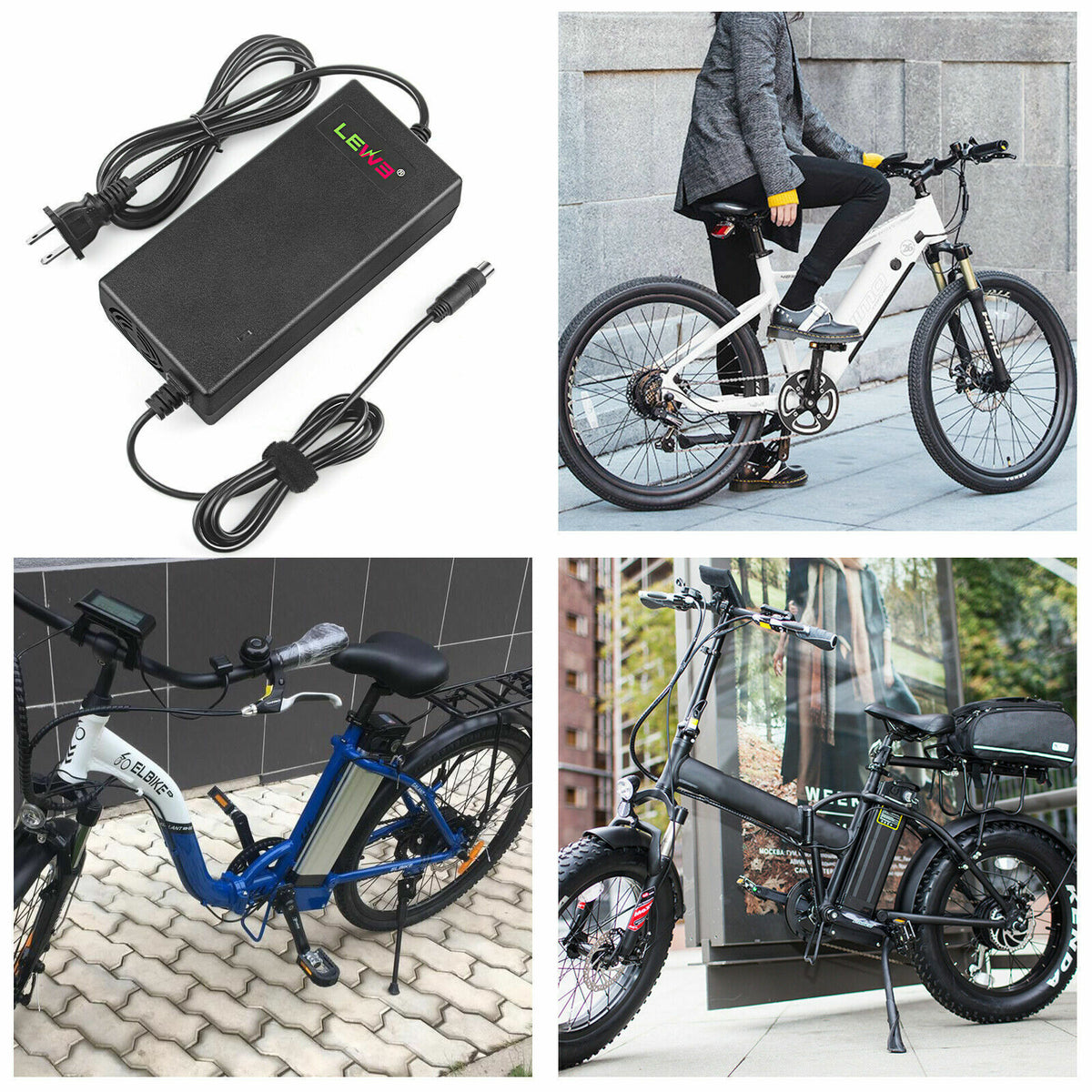 67.2V 2A T Plug Charger for 60V Li-ion Battery Electric Scooter E-bike Bicycle G416409