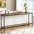Rustic Brown Narrow Console Table I957