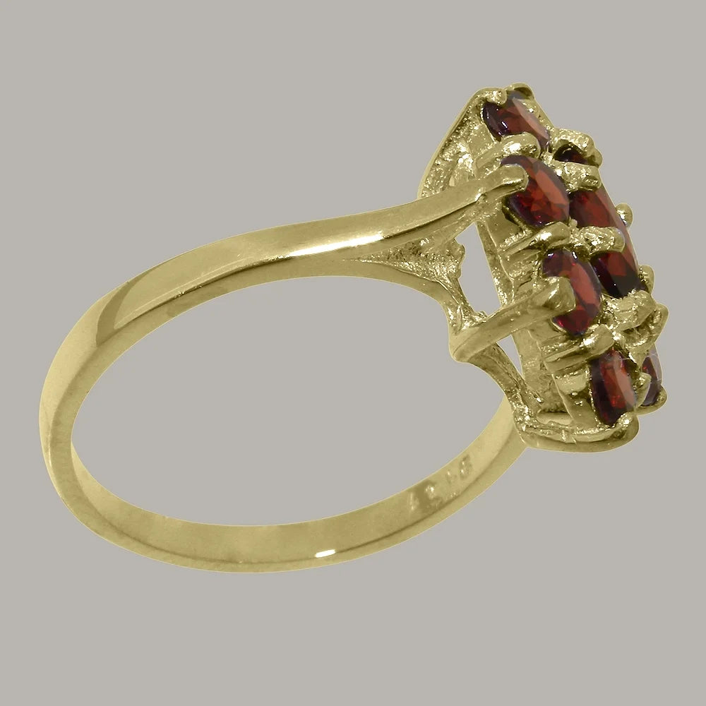 9k Yellow Gold Garnet Statement Ring G200508
