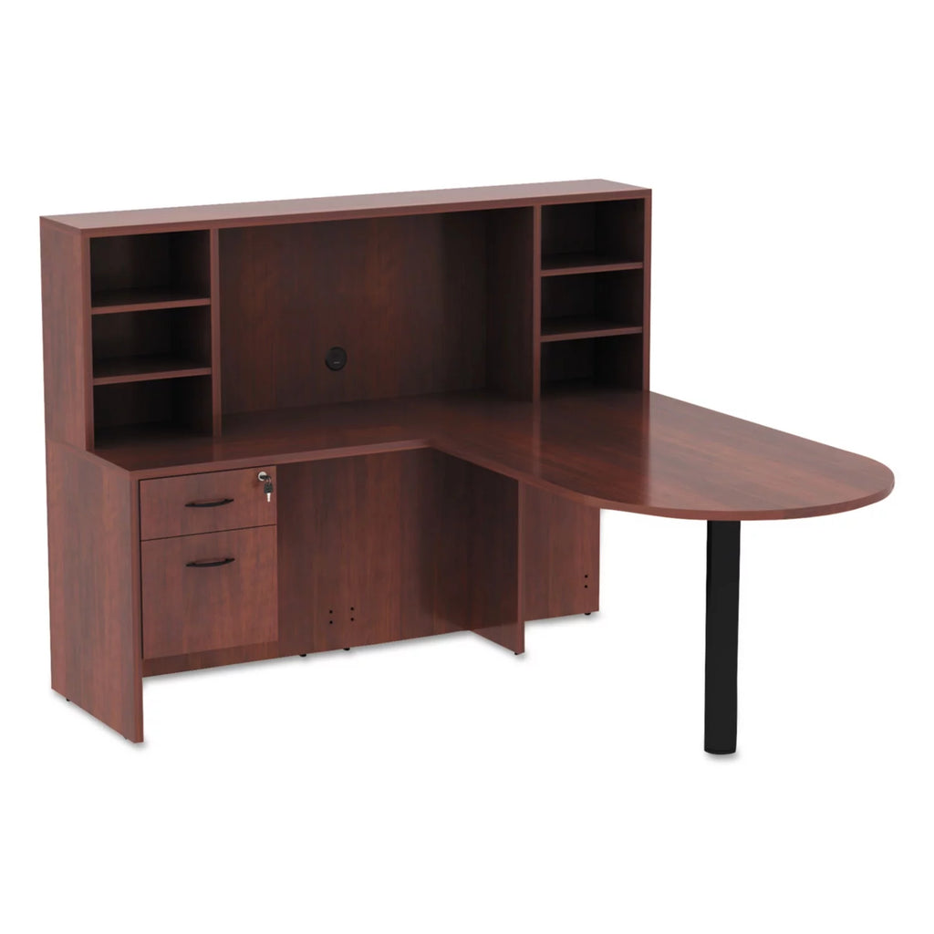 71" x 35.5" Medium Cherry Desk B215545