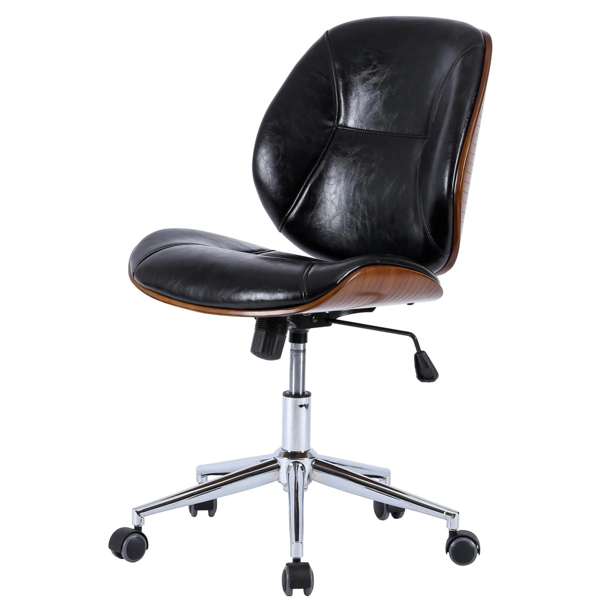 PU Leather Bamboo Office Chair A96220
