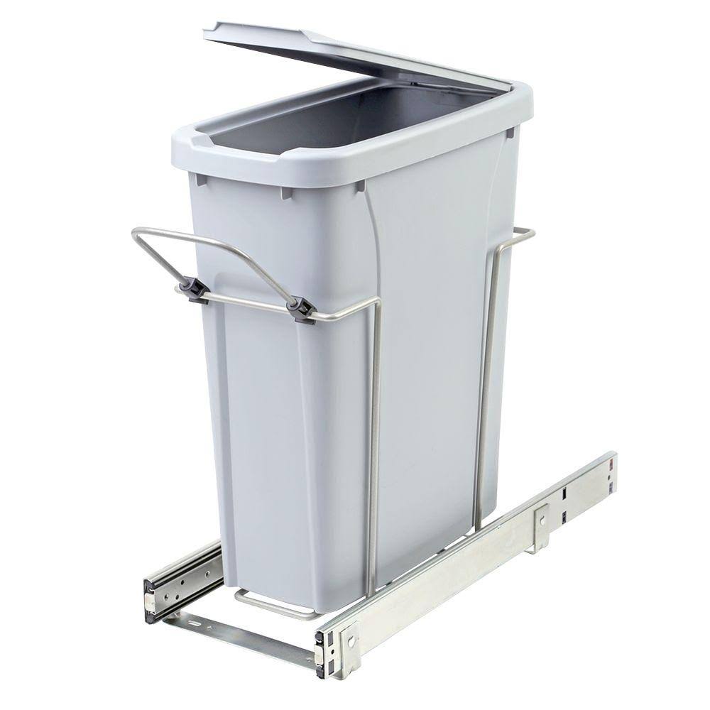 8.375 in. x 17.3125 in. x 20.125 in. Cabinet Pull Out Single Soft-Close Trash Can F715