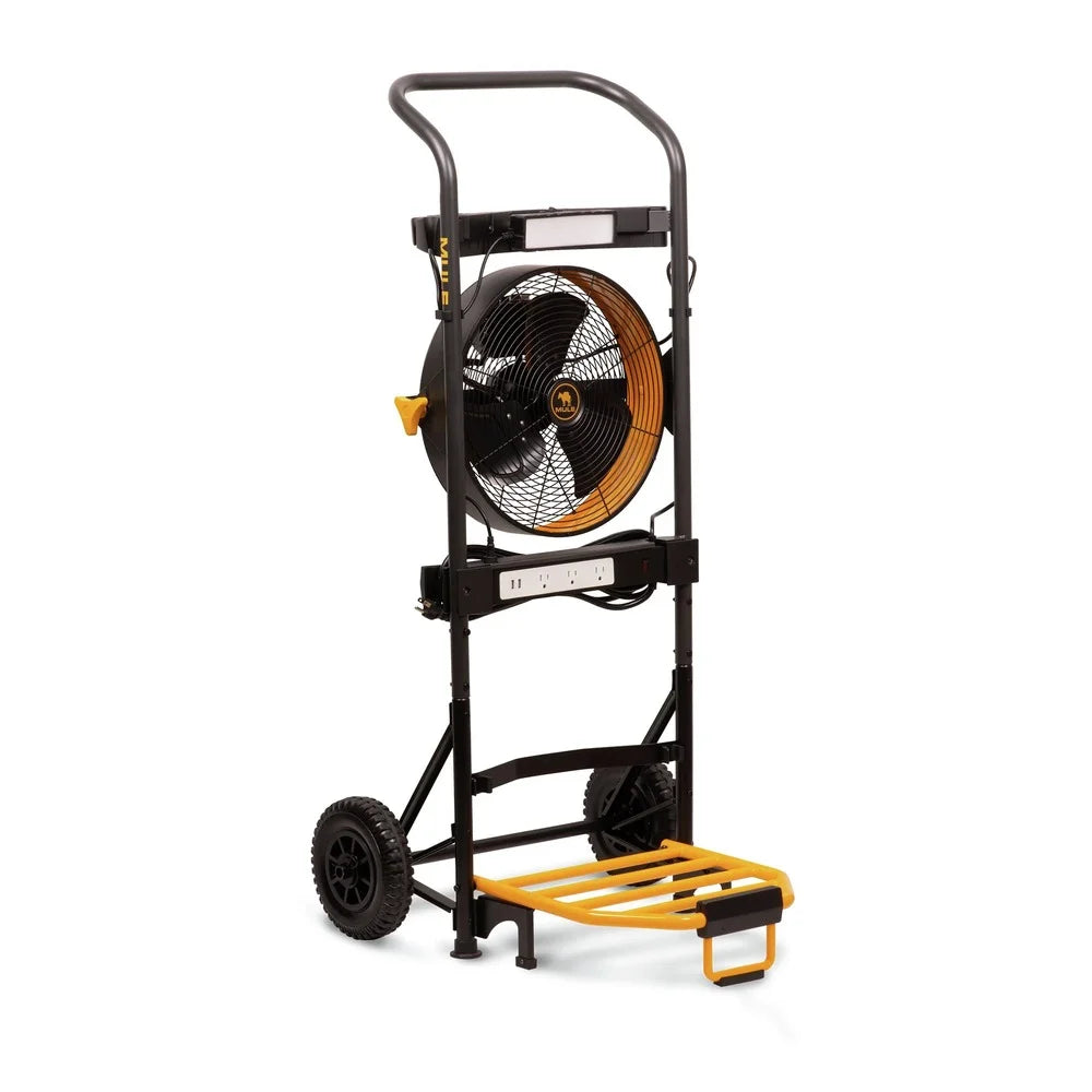 Hand Truck 5-in-1 Mobile Workshop with Integrated 3-Speed Fan and LED Light W5944
