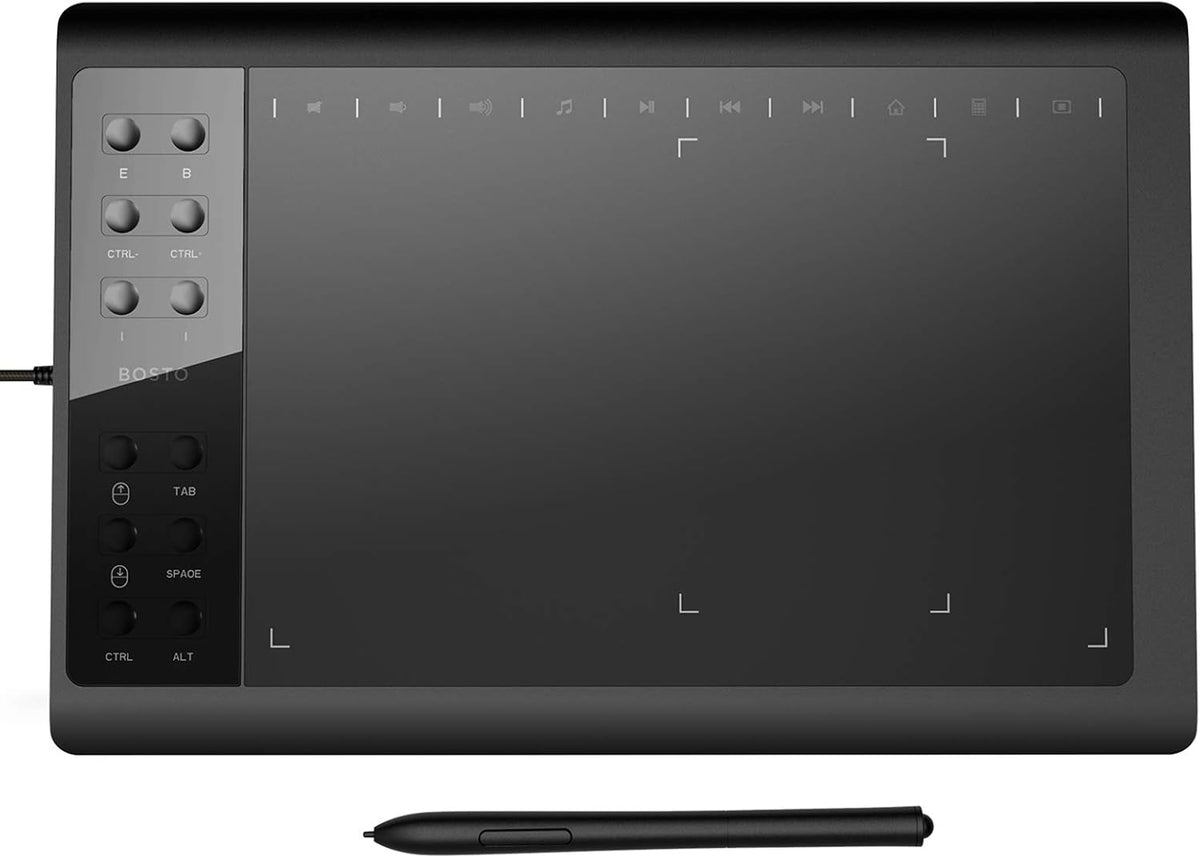 Drawing Tablet 10 X 6 Inches with Pressure Sensitive Stylus Pack of 2 E44750