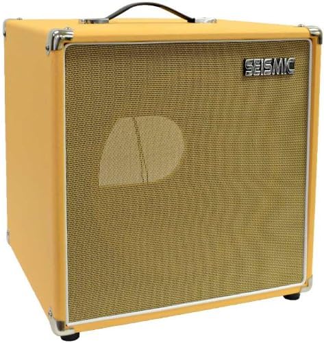 1x12 Empty Guitar Speaker Cabinet - 7 Ply Birch - Orange Tolex, Black Removable Cloth Grill H6468