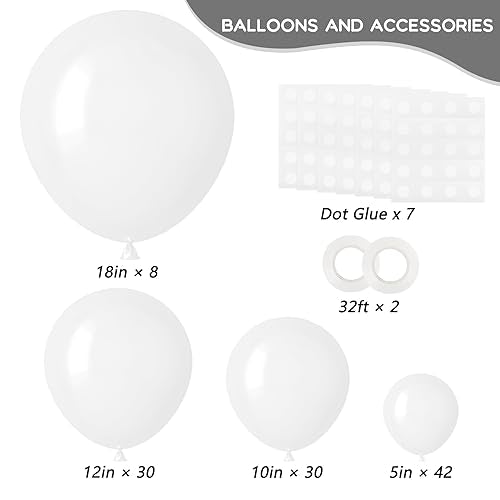 110pcs 12 Assorted Color Balloons Garland Arch Kit C66375