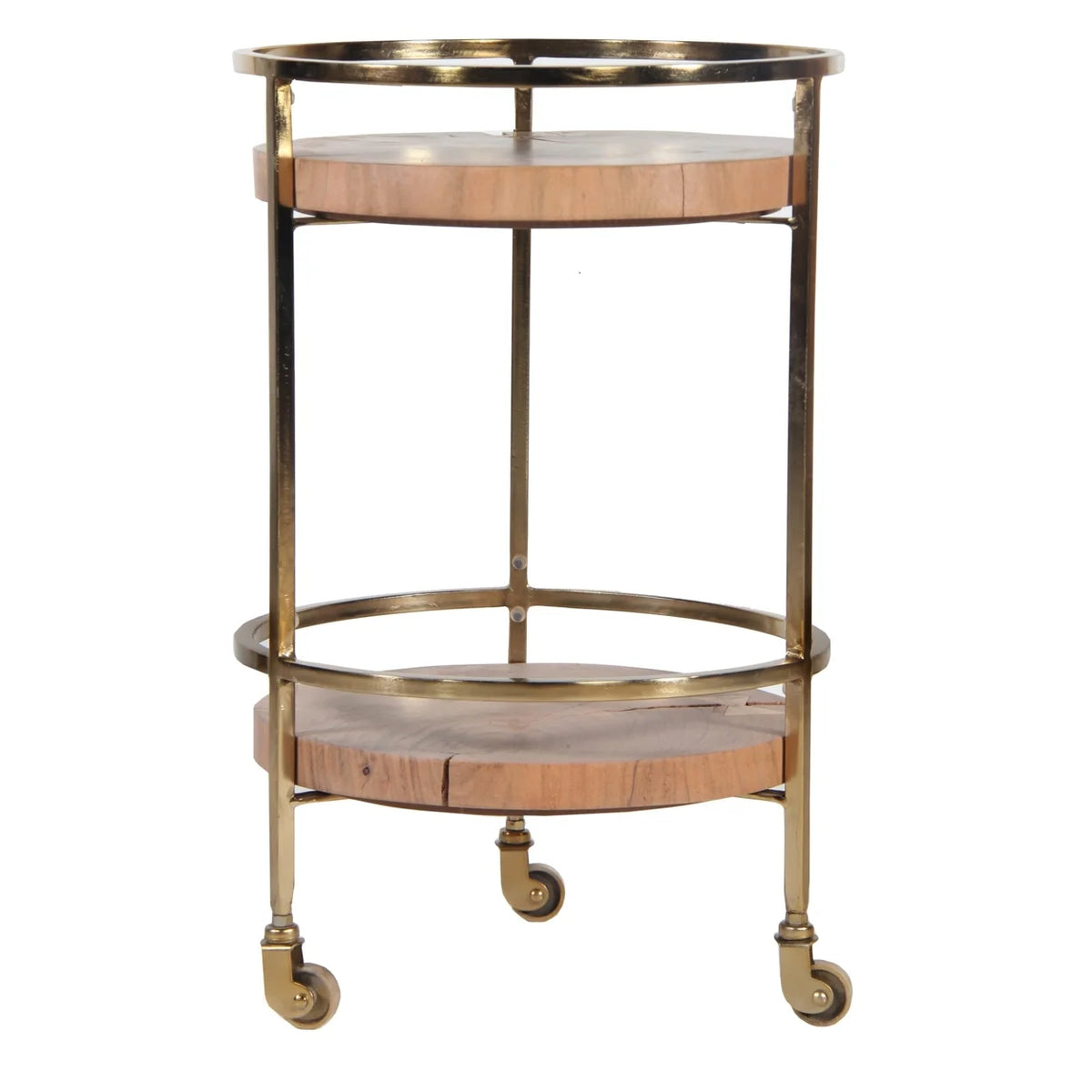 34 Inch 2 Tier Tea and Bar Cart V6085