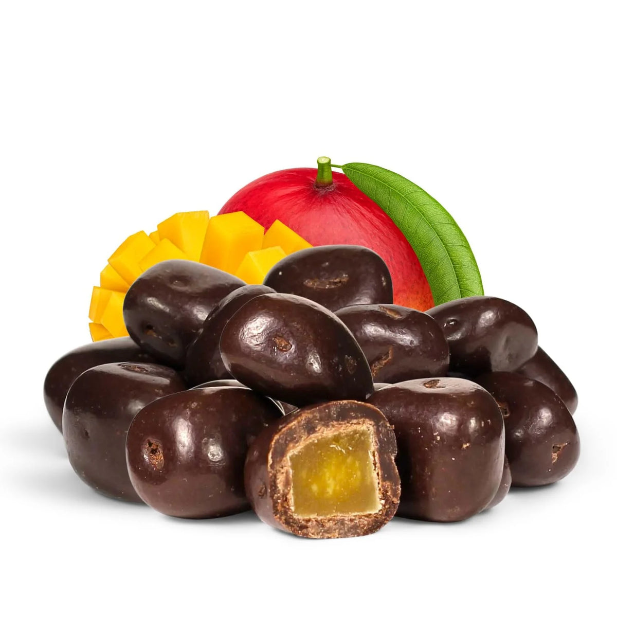 Dark Chocolate Covered Dried Mango 60 OZ Vegan Non-Dairy Kosher Z59042