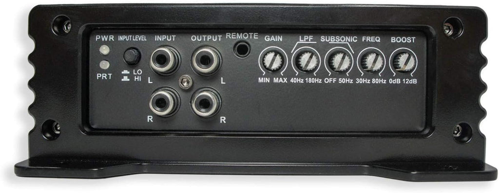 Dual 12" Loaded Sub Box Enclosure with Amplifier and 4 Gauge Amp Install Kit R212621