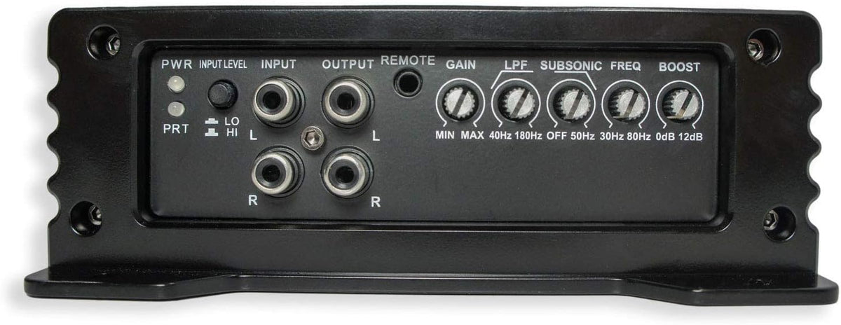 Dual 12" Loaded Sub Box Enclosure with Amplifier and 4 Gauge Amp Install Kit R212621