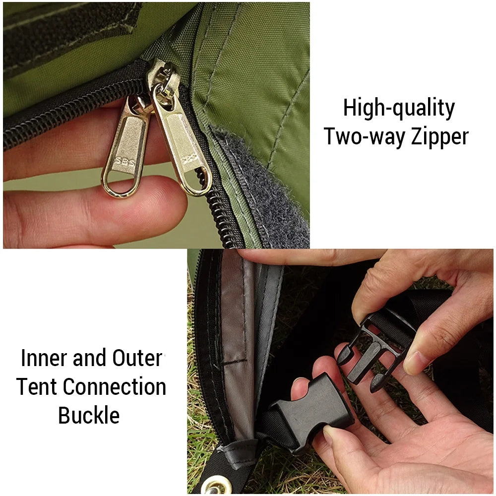 Windproof Waterproof Backpacking Tent for 1/2 Person Double Layer S28048