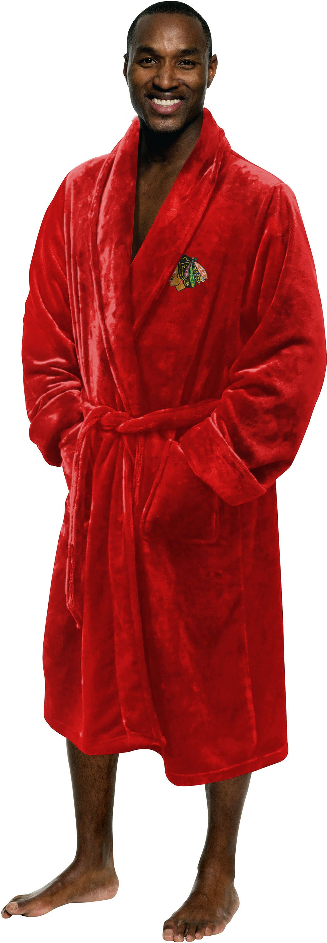 Red Silk Touch Bath Robe F322018