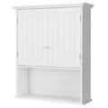 White Wall Mount Bathroom Storage Cabinet X57837