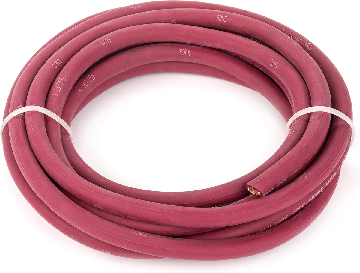 25 Feet Red 100% Copper Welding Cable 600 Volt V2197
