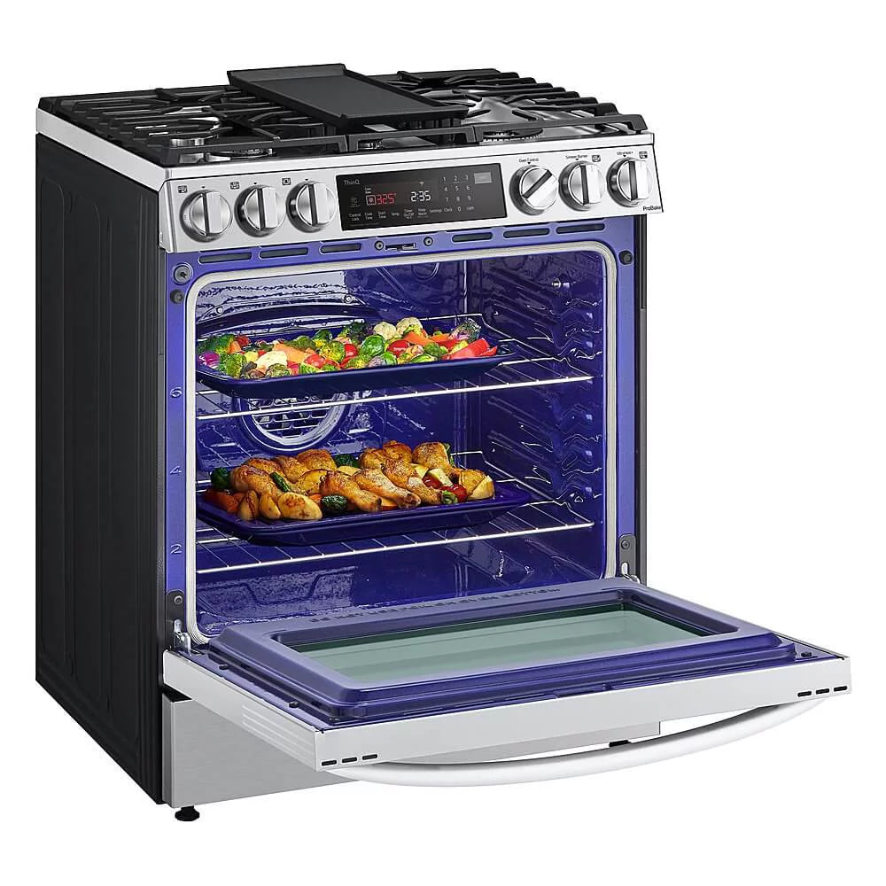 30" Wide 6.3 Cu. Ft. Slide In Dual Fuel Range - Stainless Steel U790