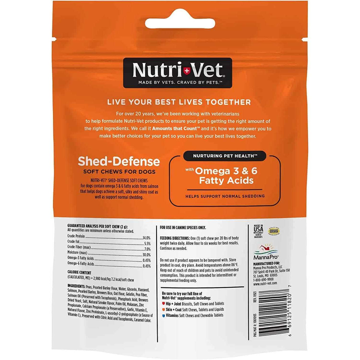 Shed Defense Soft Chews for Dogs K157197