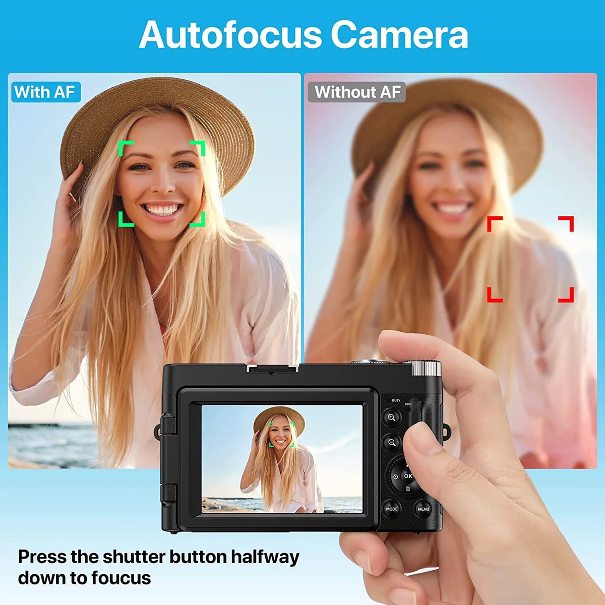 4K Digital Camera with 32GB SD Card M2414